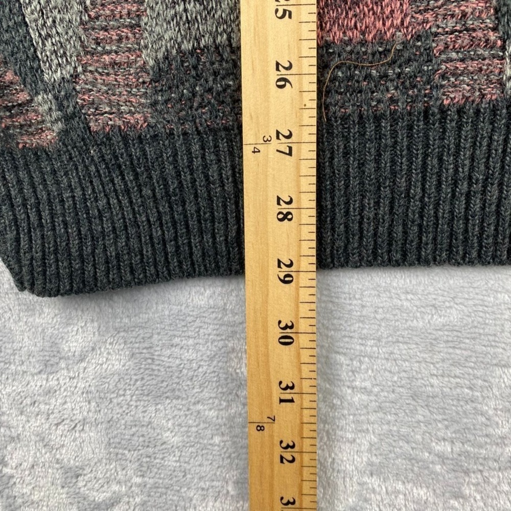 Vintage Jantzen Sweater Men XL Colorful Geometric Knit Crew Pullover Made in USA - Picture 7 of 7